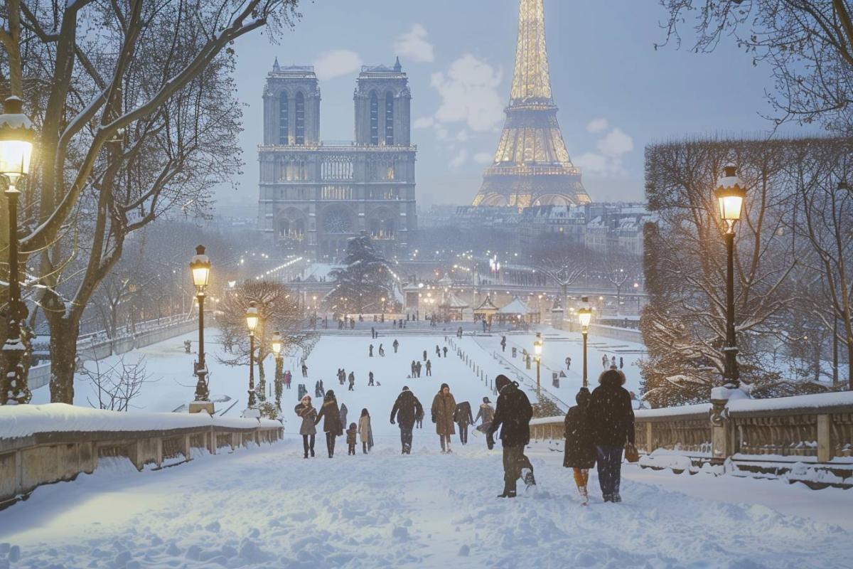 Paris sous la neige : la capitale française s'emmitouffle face à l'arrivée de l'hiver