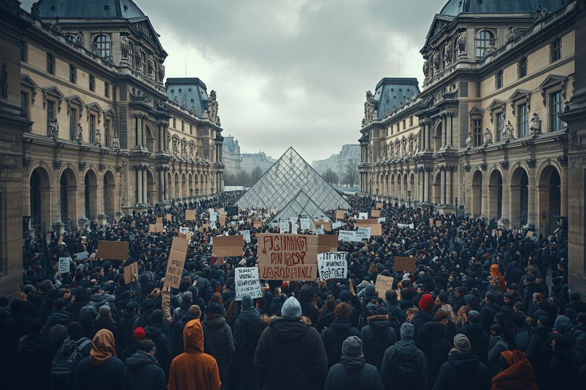 Grève au Louvre : les employés submergés protestent contre le surtourisme et ferment le célèbre musée