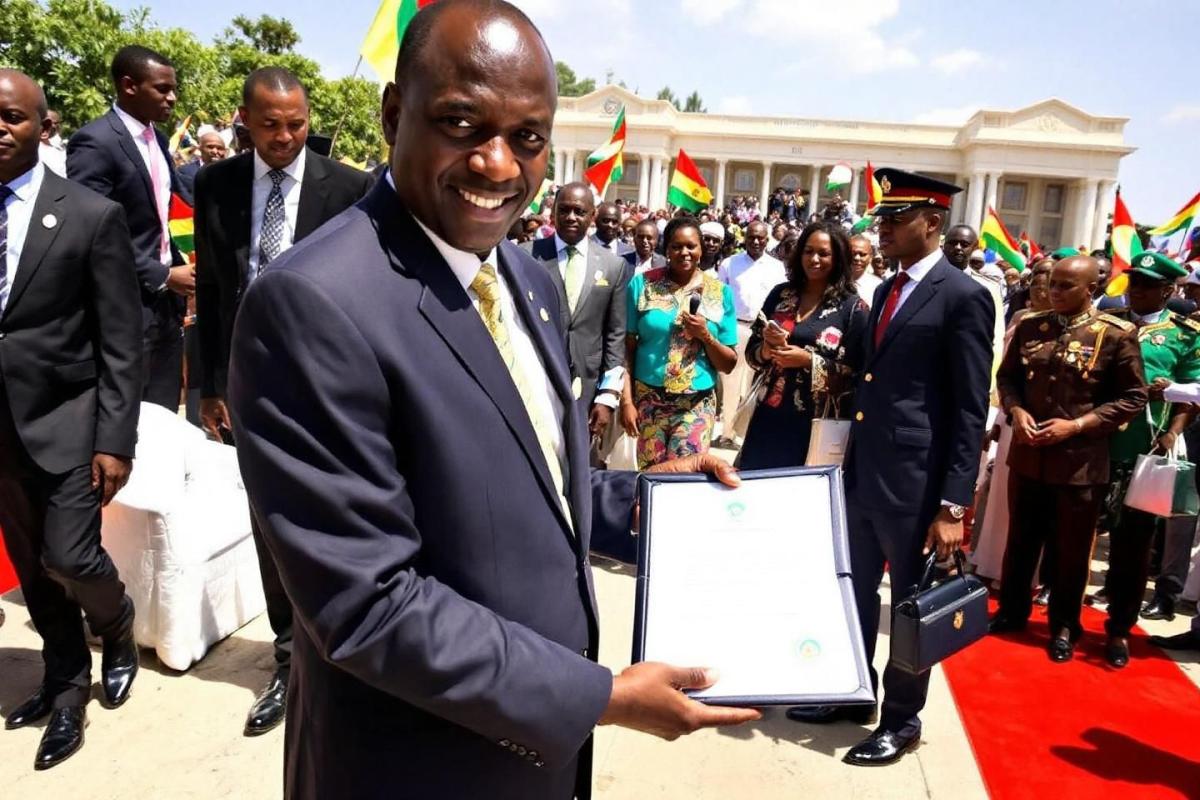 Mamady Doumbouya, leader du coup d'État en Guinée, remporte l'élection présidentielle